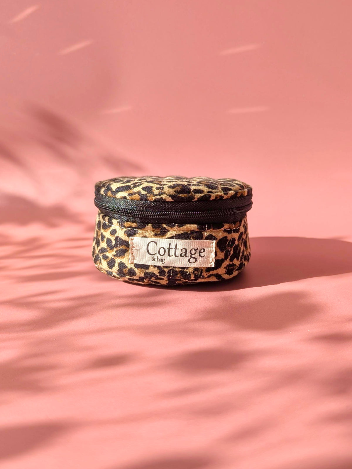 Écrin à bijoux rond de voyage