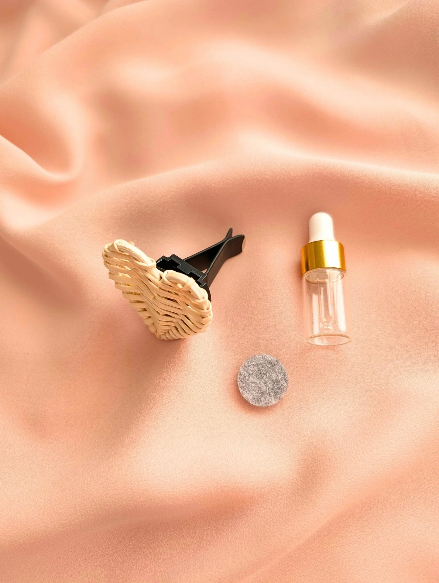 Clip diffuseur d'huiles essentielles - coeur