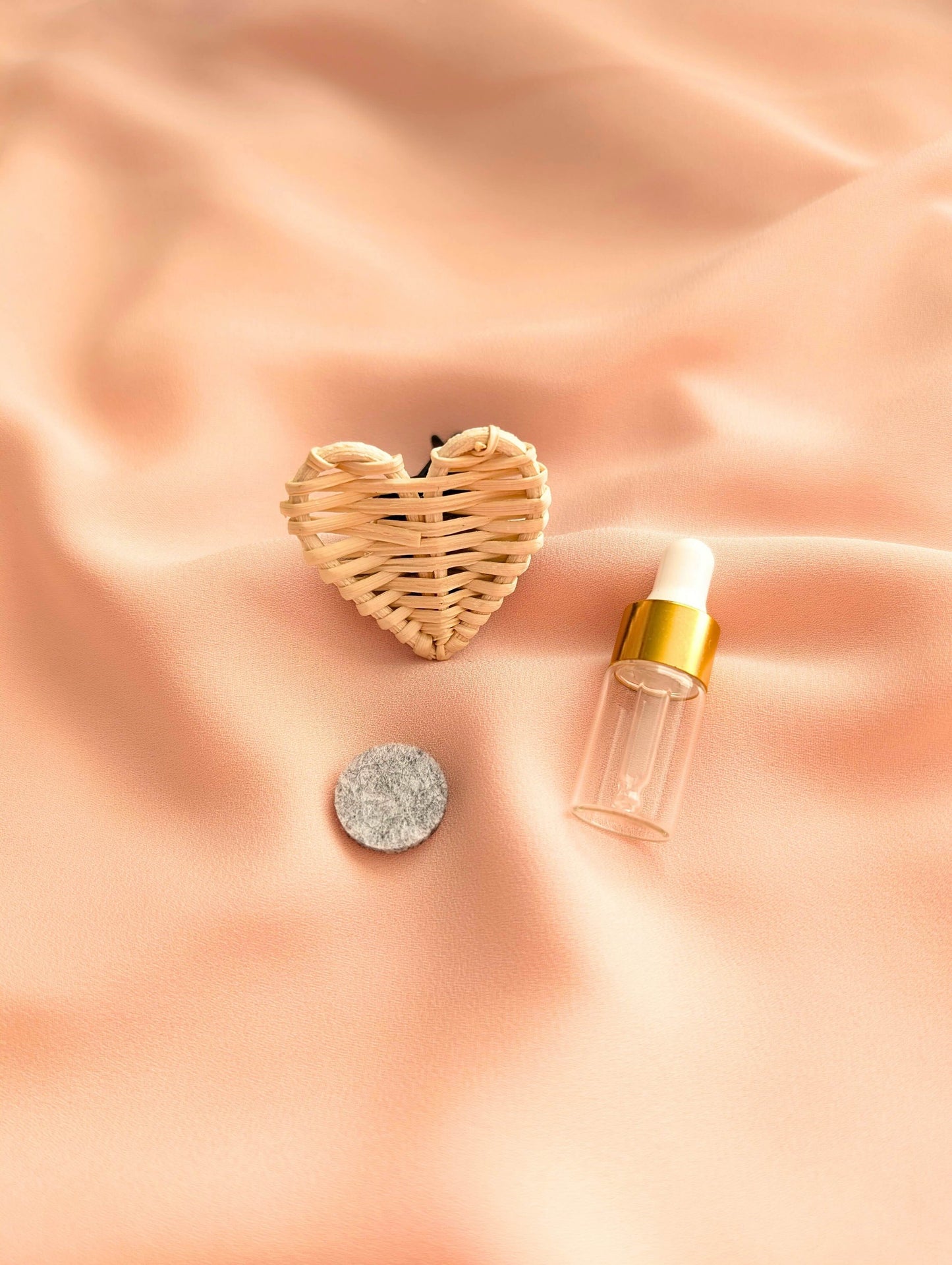 Clip diffuseur d'huiles essentielles - coeur
