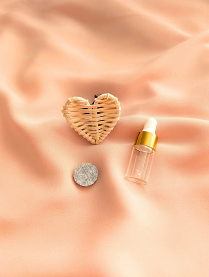 Clip diffuseur d'huiles essentielles - coeur