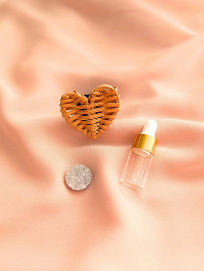 Clip diffuseur d'huiles essentielles - coeur