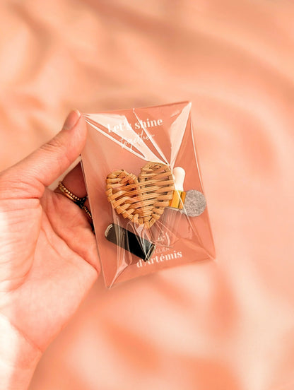 Clip diffuseur d'huiles essentielles - coeur