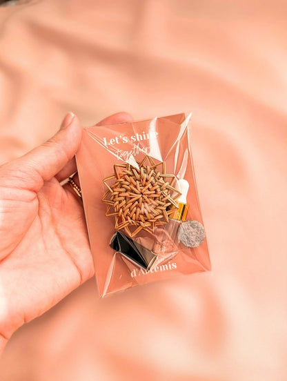 Clip diffuseur d'huiles essentielles - Soleil