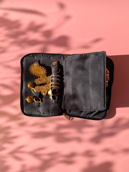 Pochette à bijoux de voyage zippée
