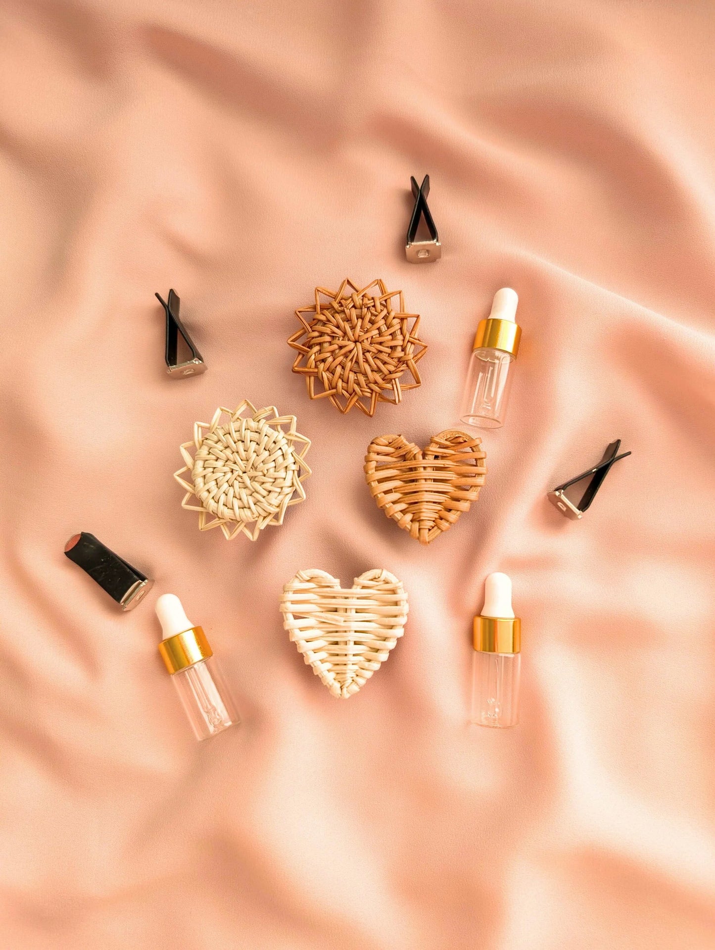Clip diffuseur d'huiles essentielles - coeur