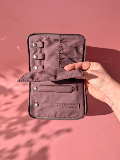Pochette à bijoux de voyage zippée